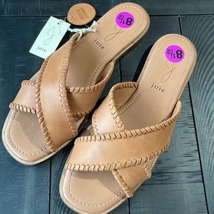 NWT Joie Leather Sandal size 8.5 tan